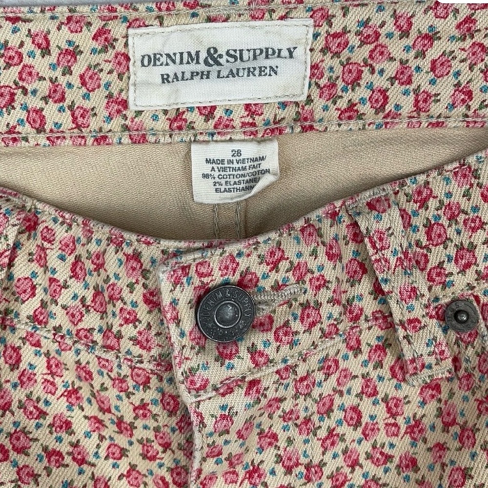 Ralph Lauren Denim Supply Vintage rose flower pant